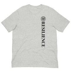 Anchor Strength T-shirt by Black Heart Tees Clothing – Symbolizing Resilience and Inner Strength (Front View, Athletic Heather Grey)