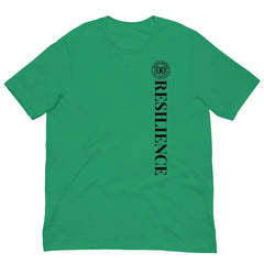Anchor Strength T-shirt by Black Heart Tees Clothing – Symbolizing Resilience and Inner Strength (Front View, Kelly Green)