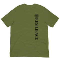 Anchor Strength T-shirt by Black Heart Tees Clothing – Symbolizing Resilience and Inner Strength (Front View, Olive Green)