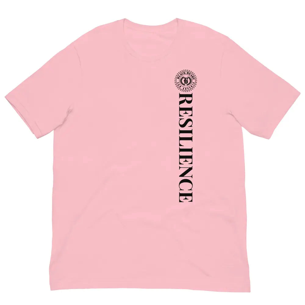 Anchor Strength T-shirt by Black Heart Tees Clothing – Symbolizing Resilience and Inner Strength (Front View, Pink)