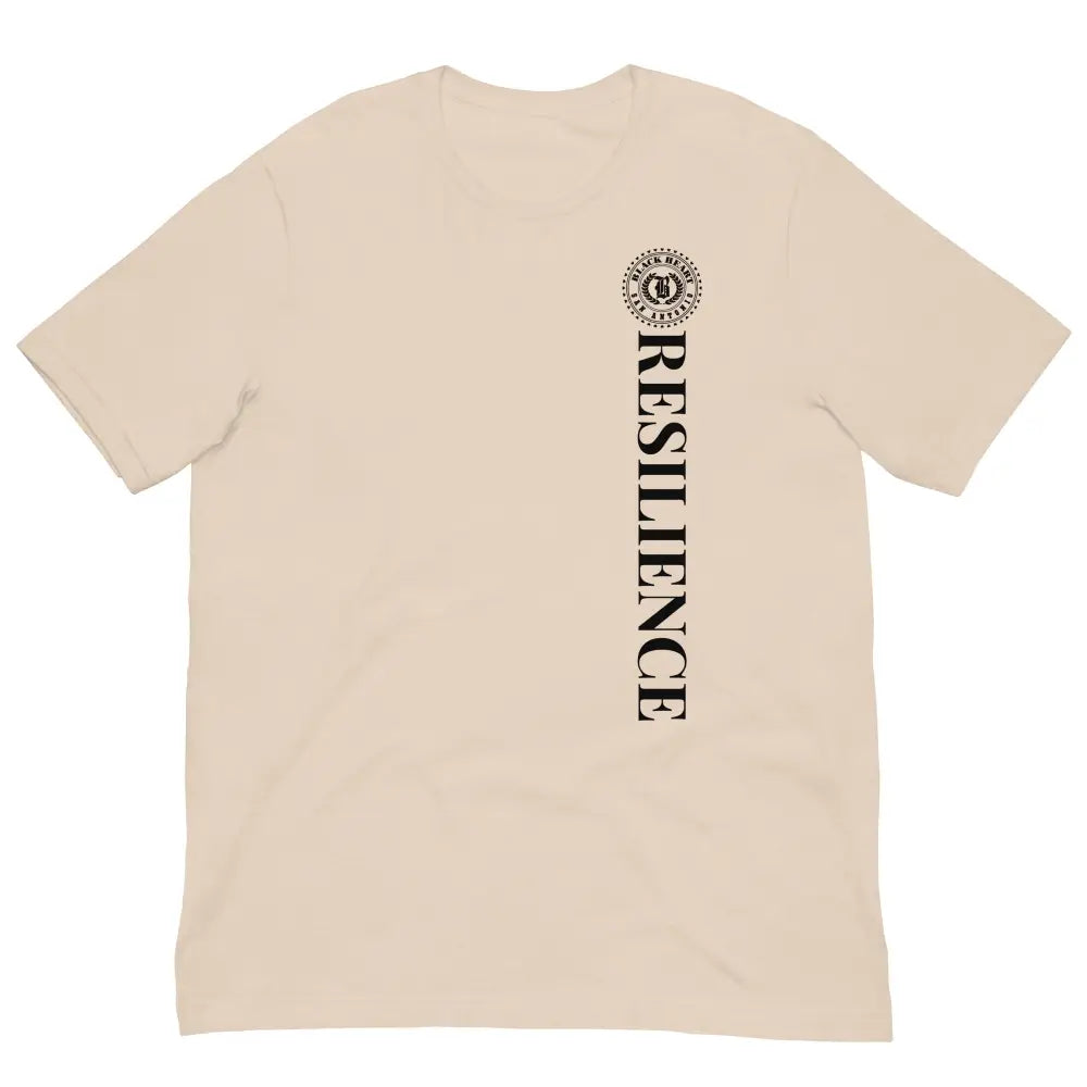 Anchor Strength T-shirt by Black Heart Tees Clothing – Symbolizing Resilience and Inner Strength (Front View, Soft Cream)