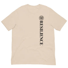 Anchor Strength T-shirt by Black Heart Tees Clothing – Symbolizing Resilience and Inner Strength (Front View, Soft Cream)