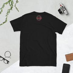 Flat lay of the Love Coffee t-shirt – Black Heart Tees Logo Inspirational Wear
