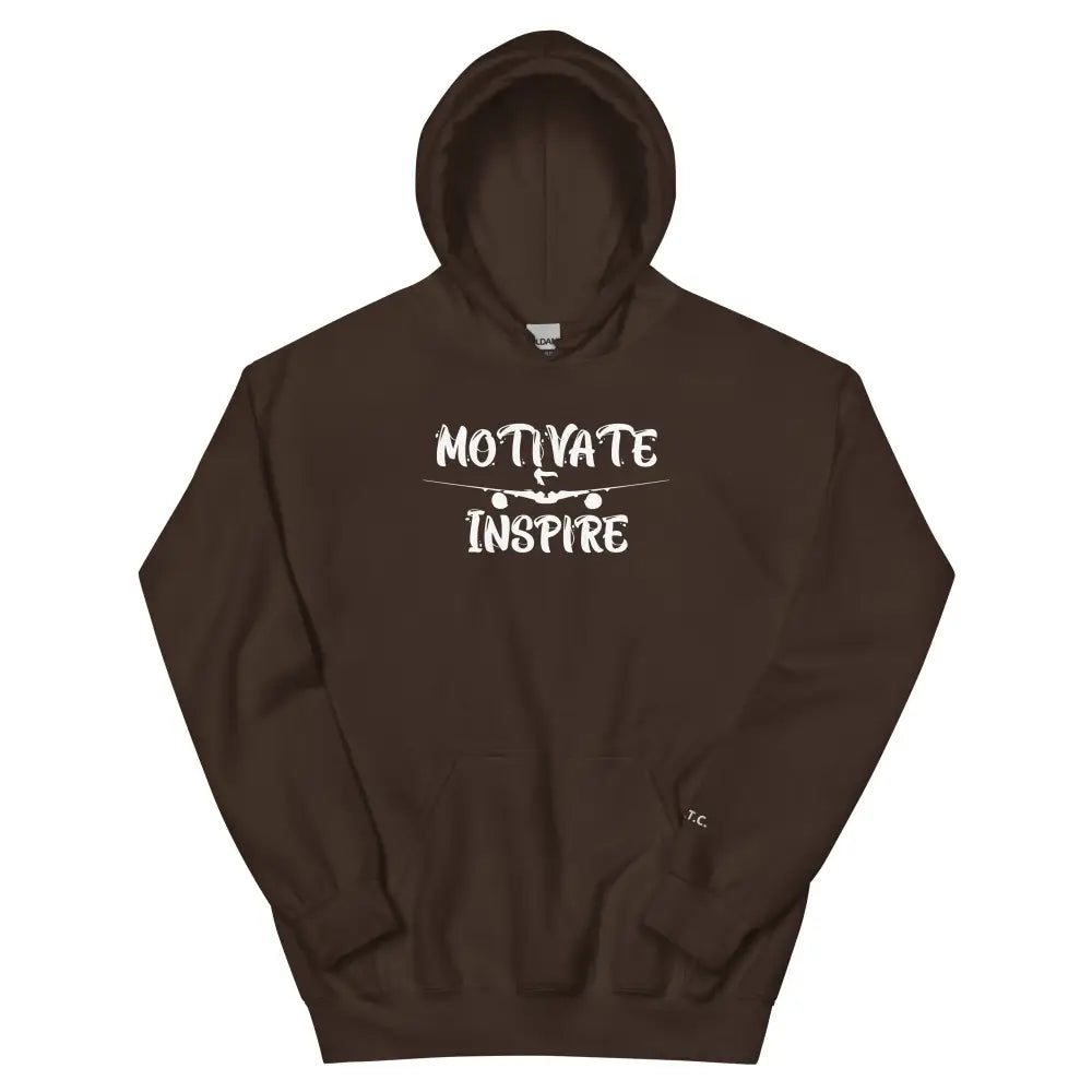 Motivate Inspire Empowerment Hoodie — Unisex Motivational Hoodie - Dark Chocolate / S