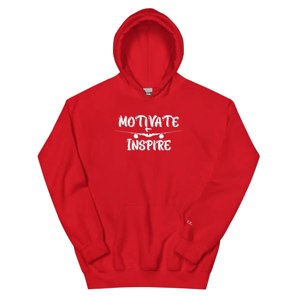 Motivate Inspire Empowerment Hoodie — Unisex Motivational Hoodie - Red / S
