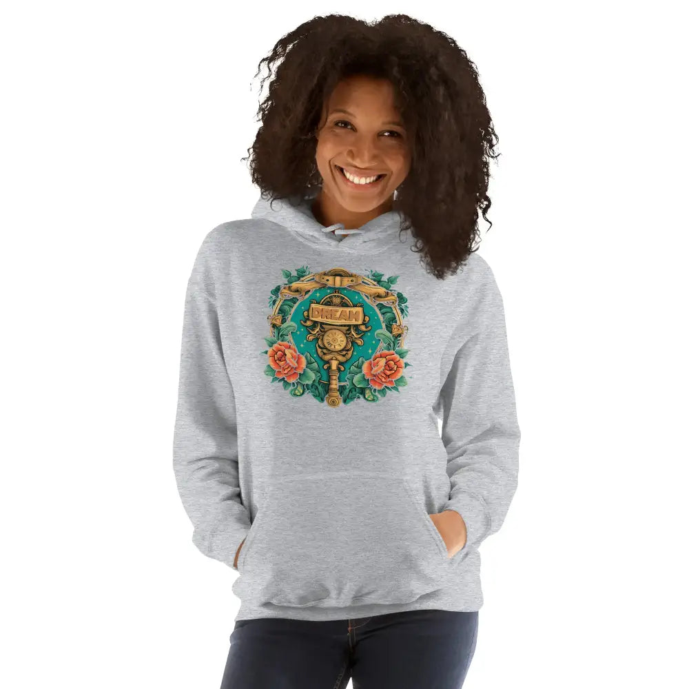 Women’s Dream Hoodie – Motivational Streetwear Pullover | Black Heart Tees - Sand / S