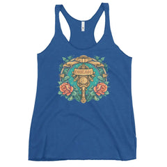 Royal blue women's Dream tank – athletic fit and empowering design from Black Heart Tees.