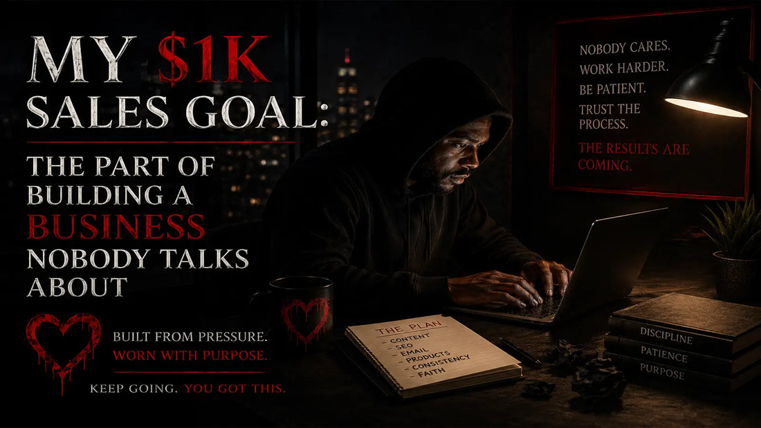 My $1K Sales Goal: The Part of Building a Business Nobody Talks About