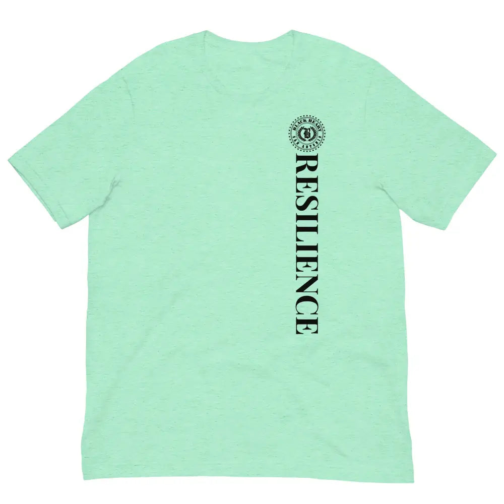 Anchor Strength T-shirt by Black Heart Tees Clothing – Symbolizing Resilience and Inner Strength (Front View, Mint)