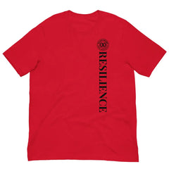 Anchor Strength T-shirt by Black Heart Tees Clothing – Symbolizing Resilience and Inner Strength (Front View, Red)