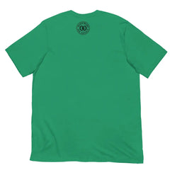 Back View of Queen Graphic Tee in Kelly Green – Empowering Women’s T-Shirt by Black Heart Tees Clothing 