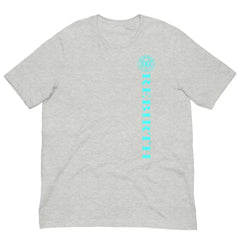 Rebirth Phoenix Tee – Athletic Heather Grey cotton t-shirt by Black Heart Tees Clothing featuring phoenix rising from ashes design, symbolizing strength, rebirth, and hope. (Front View)