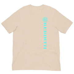 Rebirth Phoenix Tee – Soft Cream cotton t-shirt by Black Heart Tees Clothing featuring phoenix rising from ashes design, symbolizing strength, rebirth, and hope. (Front View)